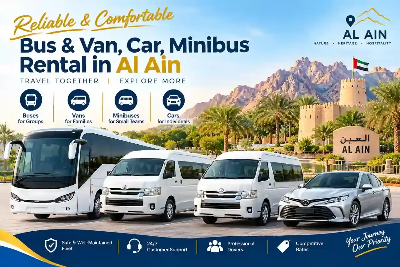 Rideway Passenger Transport bus and van rental in Al Ain