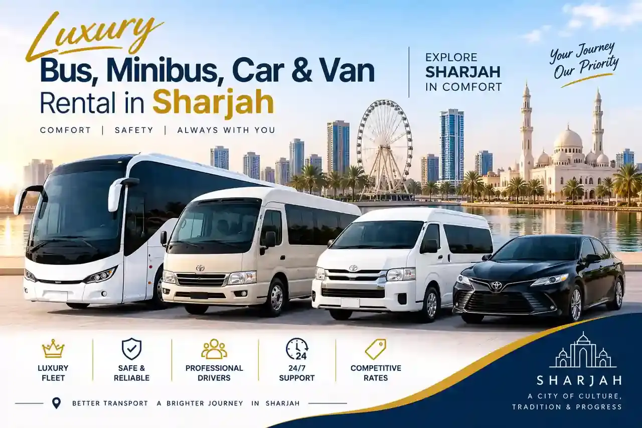Rideway Passenger Transport bus and van rental in Sharjah